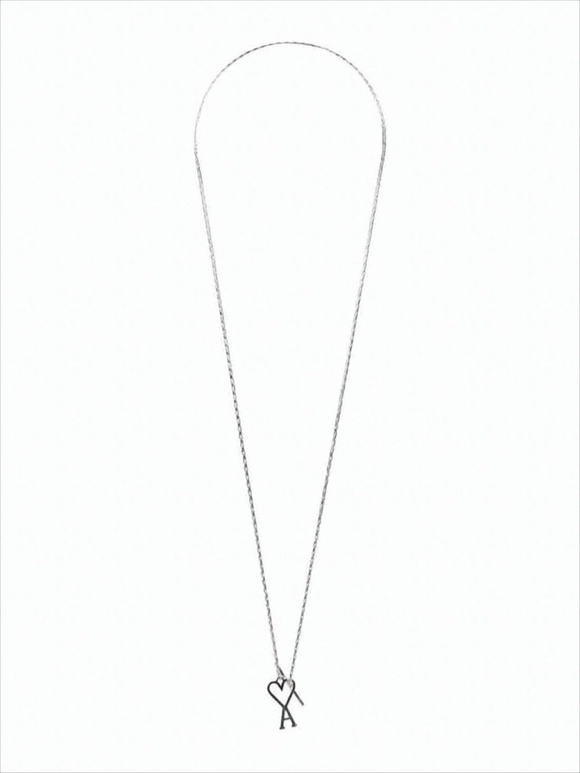 Ami Delicate Silver Necklace With Heart