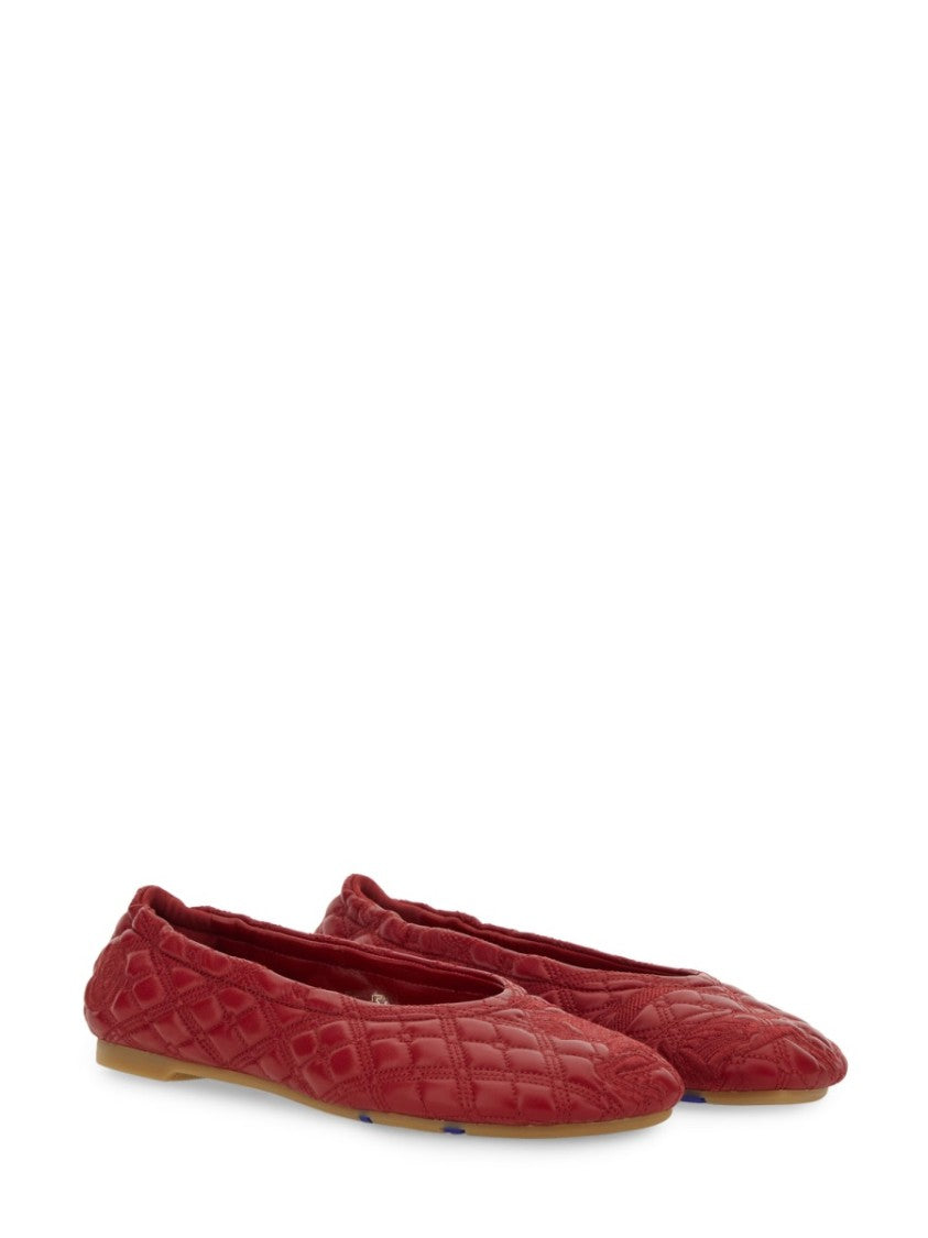 Burberry Quilted Lamb Leather Ballerina Flats