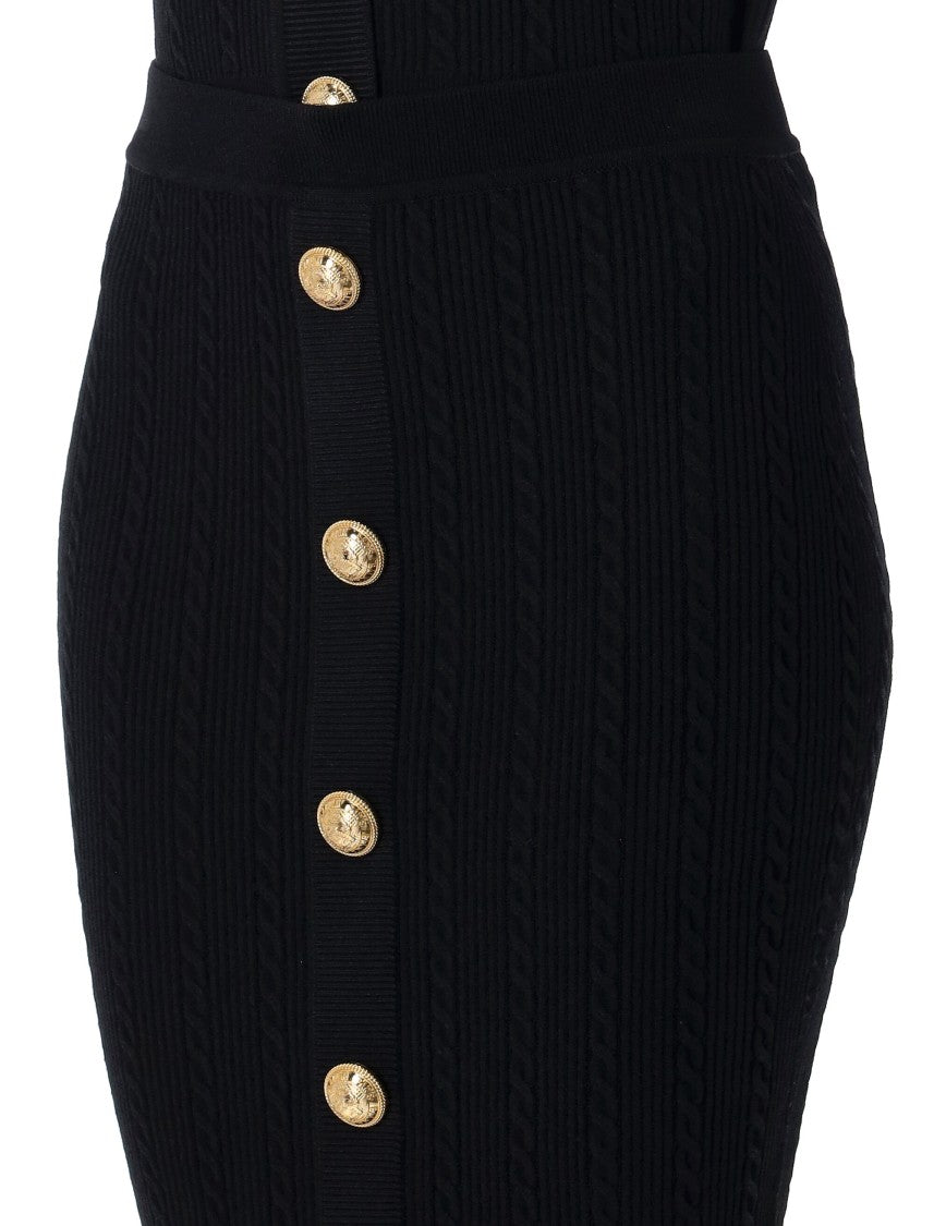 Balmain Long Skit Buttoned