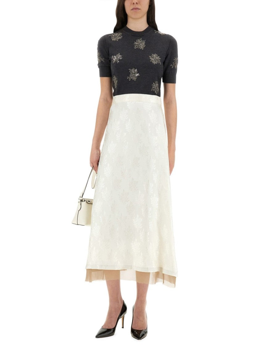 Fendi Slim-Fit Grey Wool Dress
