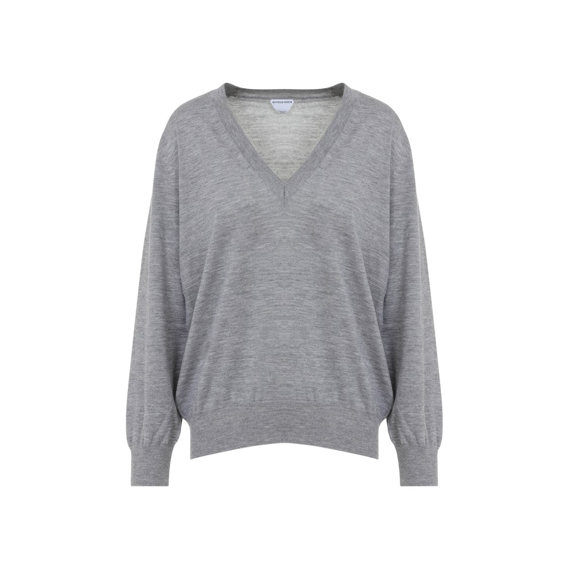 Bottega Veneta Grey V-Neck Cashmere Sweater