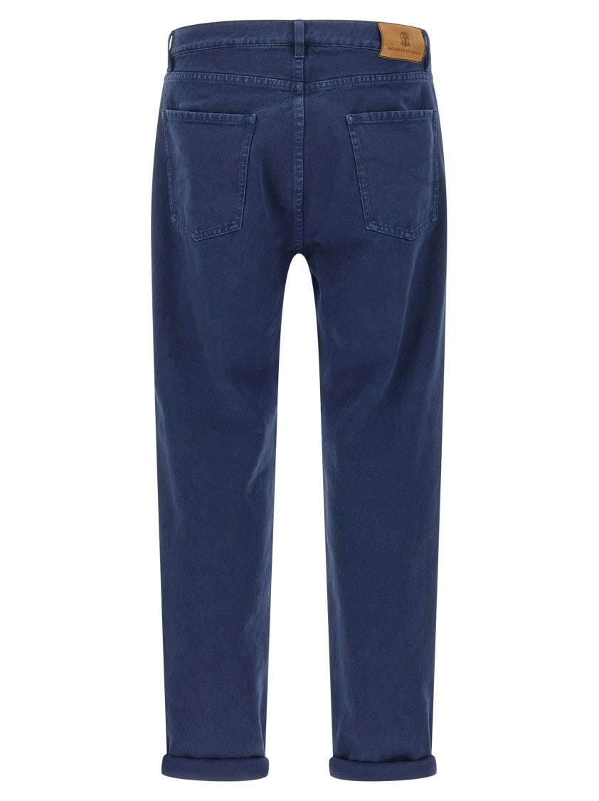 Brunello Cucinelli Garment-Dyed Denim Jeans