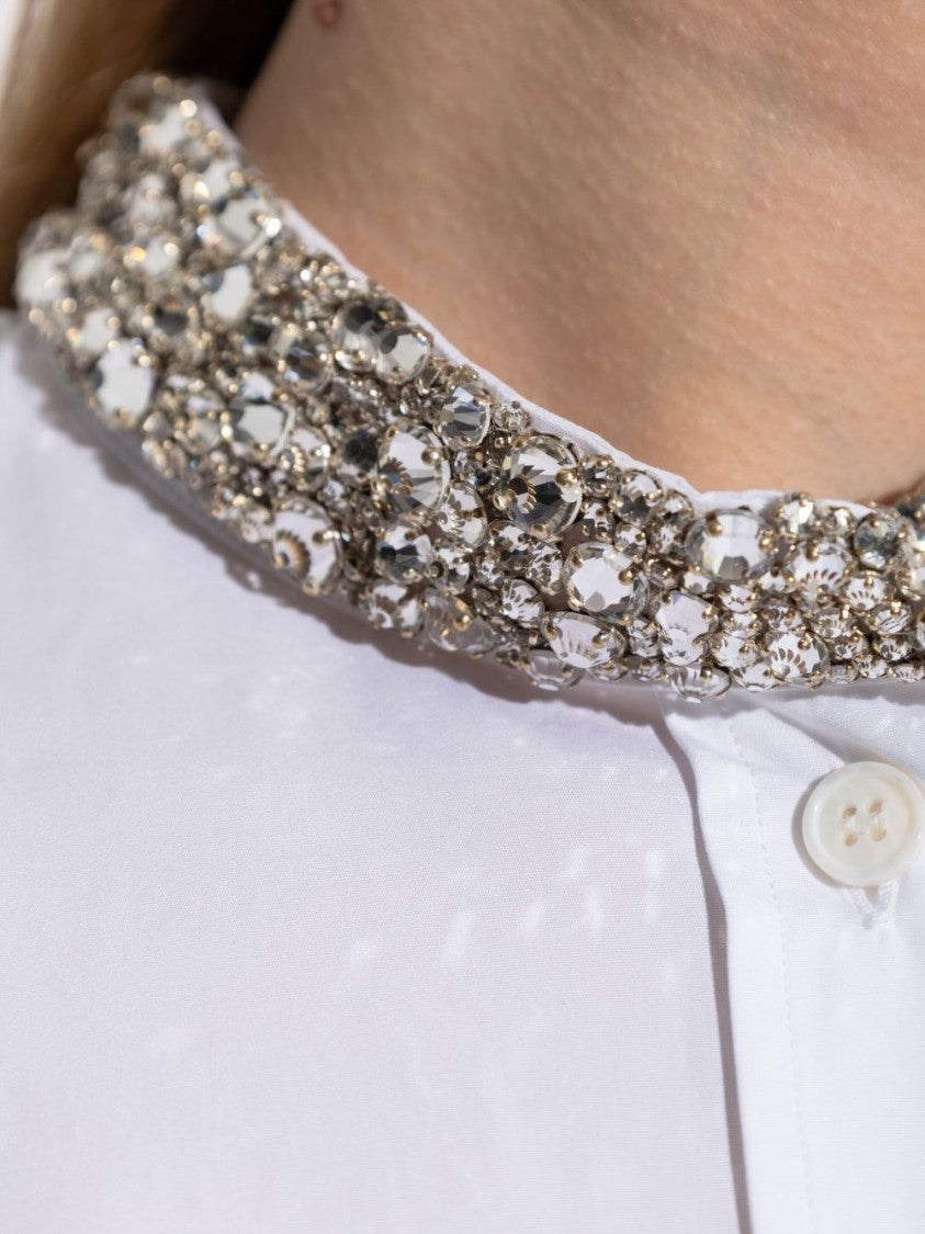 Alexander Mcqueen Structured White Button-Down Shirt