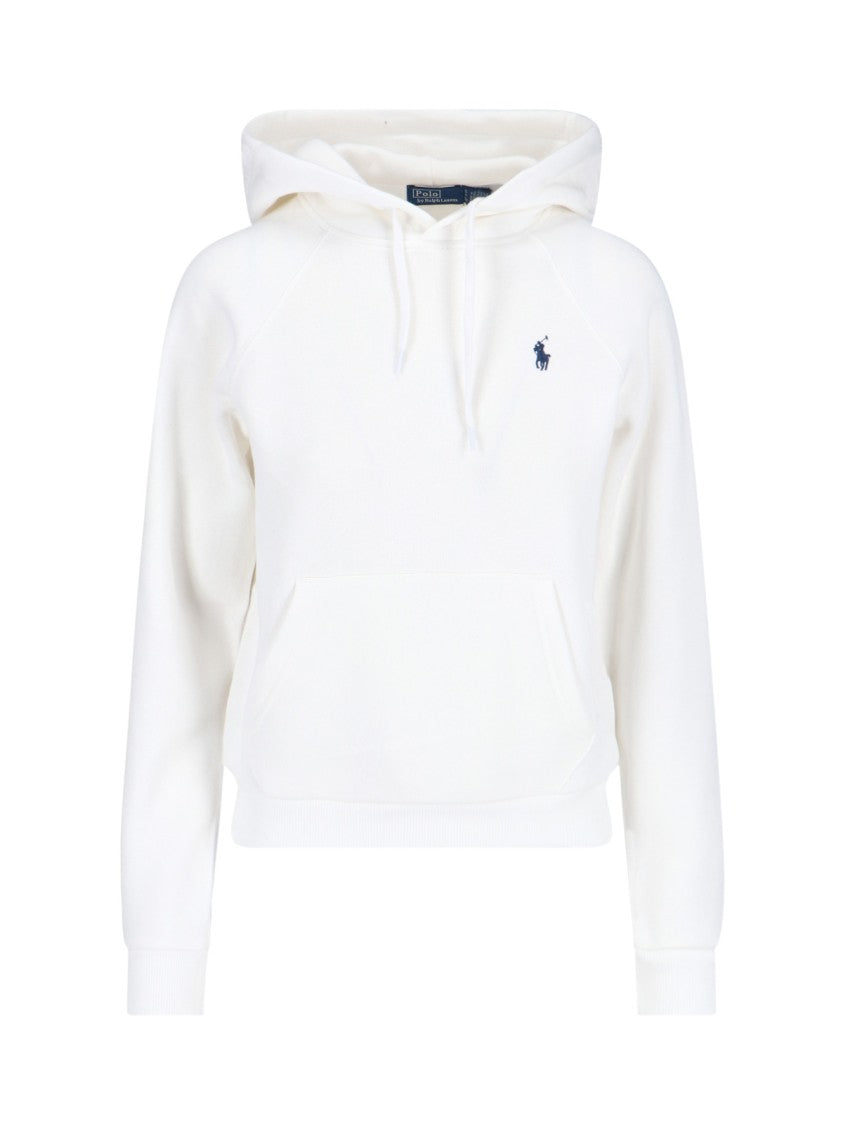Polo Ralph Lauren Logo Hoodie Sweatshirt – White