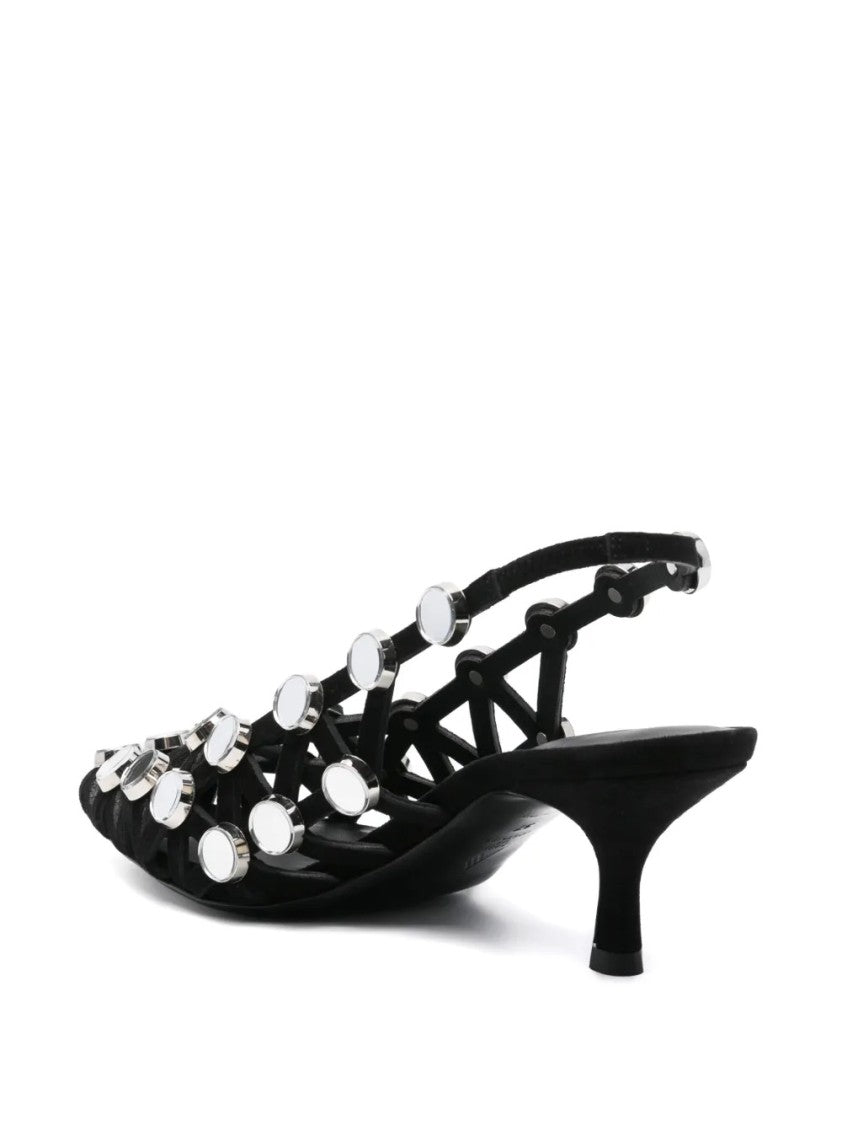 The Attico Grid Slingback 50Mm