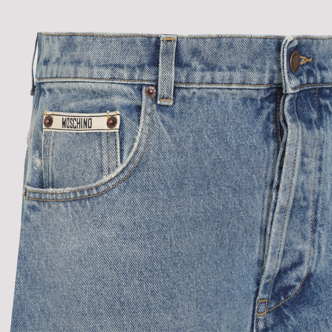 Moschino Blue Cotton Jeans