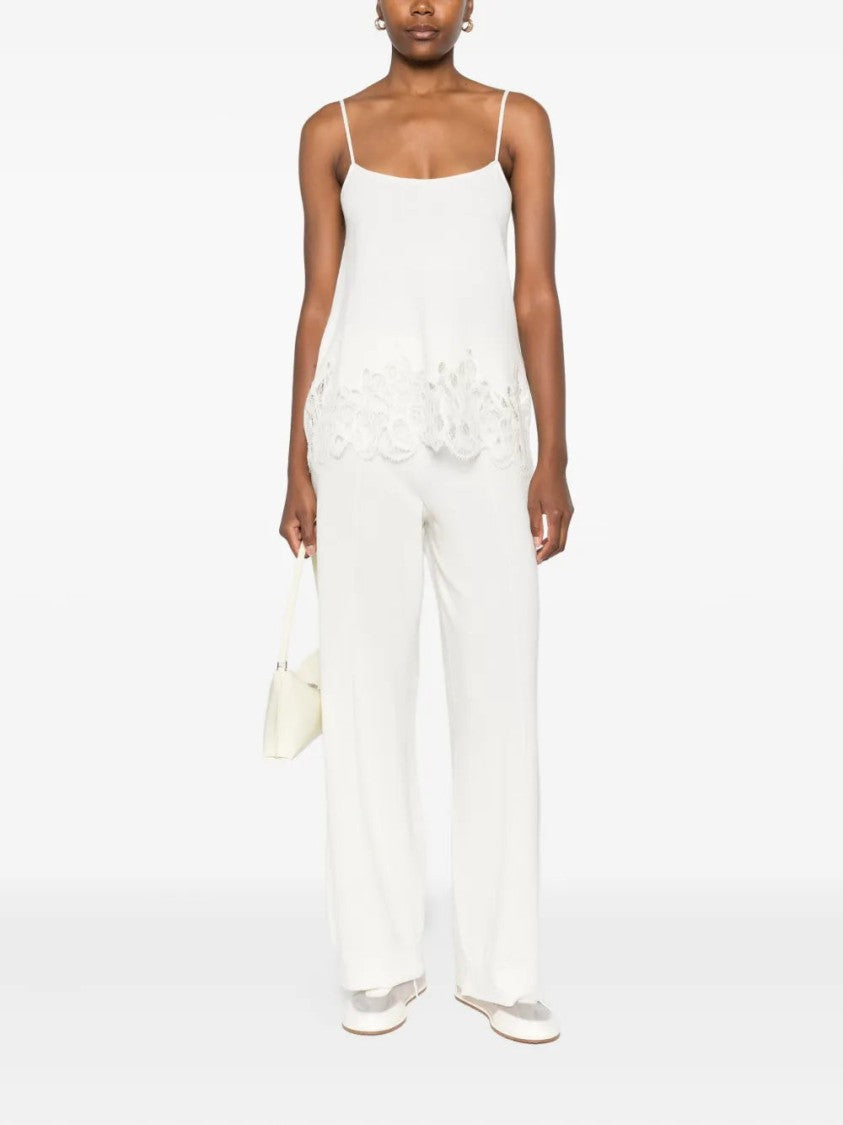 Fabiana Filippi Wide-Leg Trousers With Pleated Front And Clean Waistband
