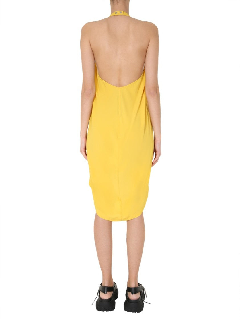 Rick Owens Geometric Cut-Out Midi Dress