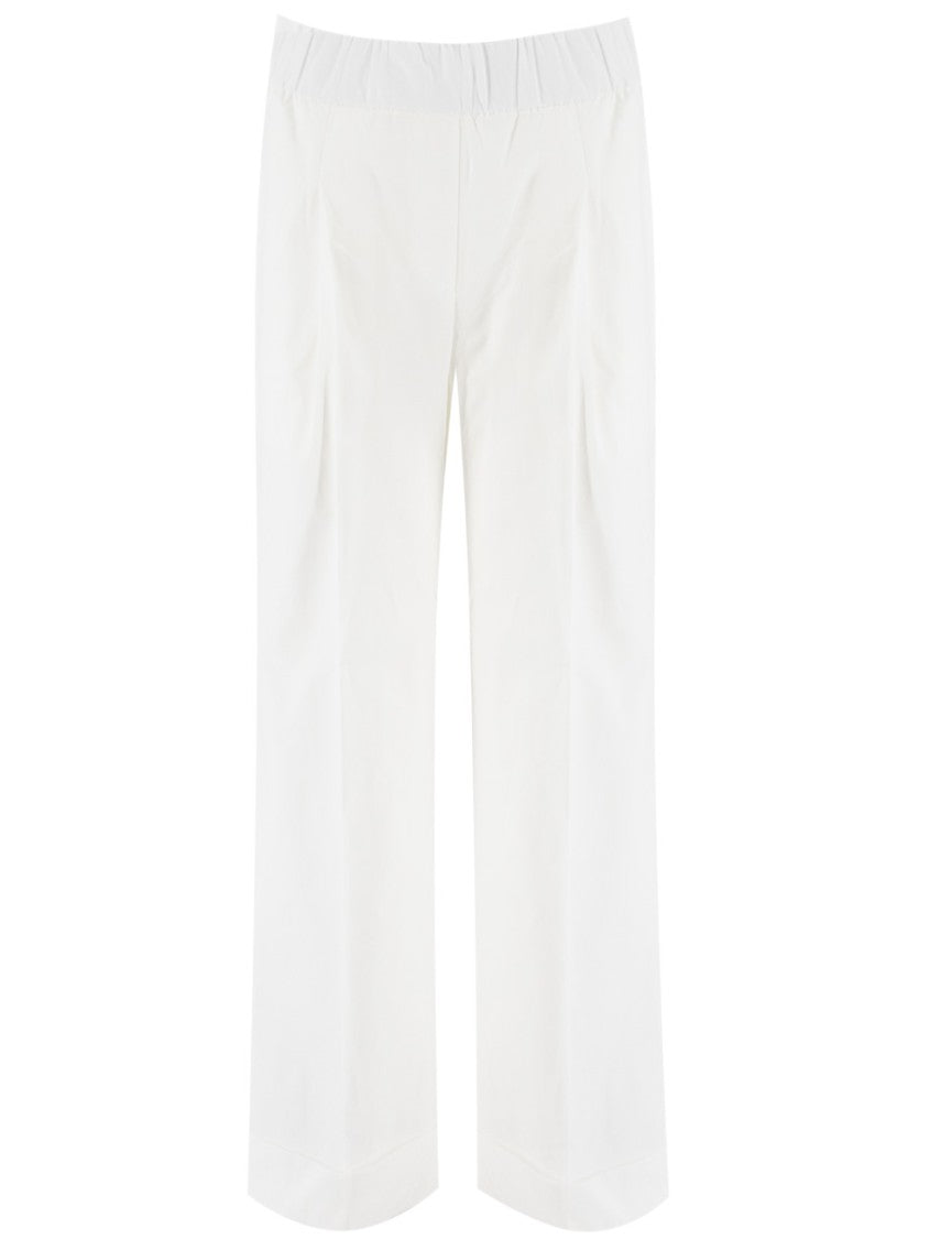 Le Tricot Perugia Wide Trousers With Elasticated Waistband