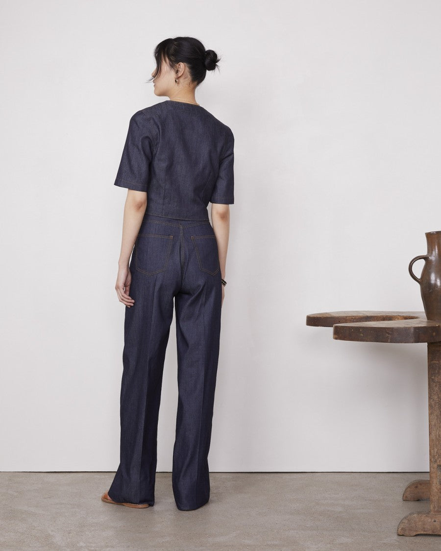 Officine Generale Tailored Waistcoat With Wide 3/4 Sleeves