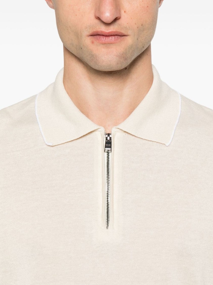 Boss Classic Linen-Viscose Blend Polo Shirt