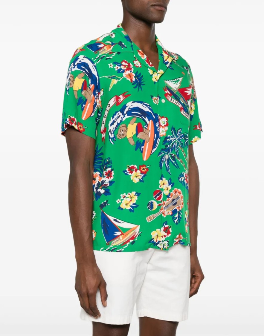 Polo Ralph Lauren Surfer Bear Logo Short Sleeve Shirt