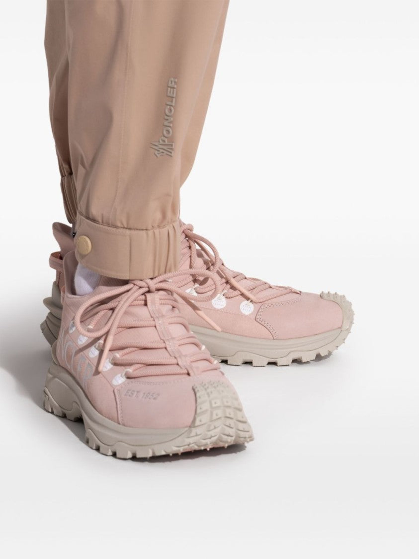 Moncler Sporty White Sneakers With Rugged Sole