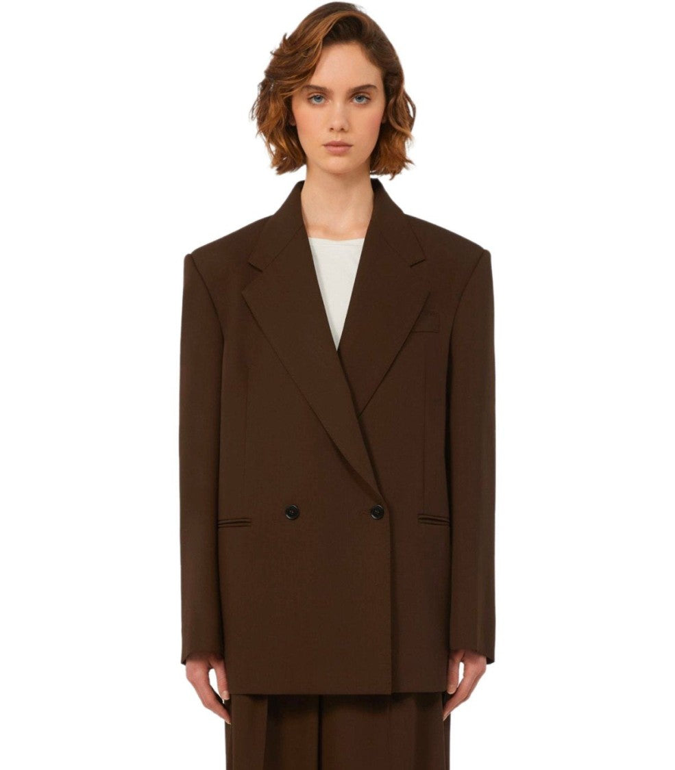 Max Mara Ginseng Brown Single-Breasted Blazer