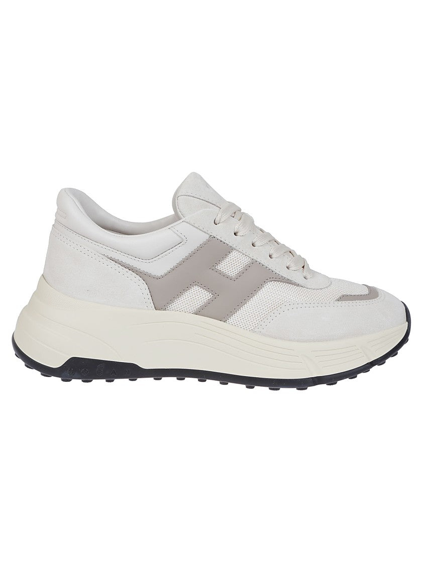 Hogan H669 Leather Sneakers With Logo Detail
