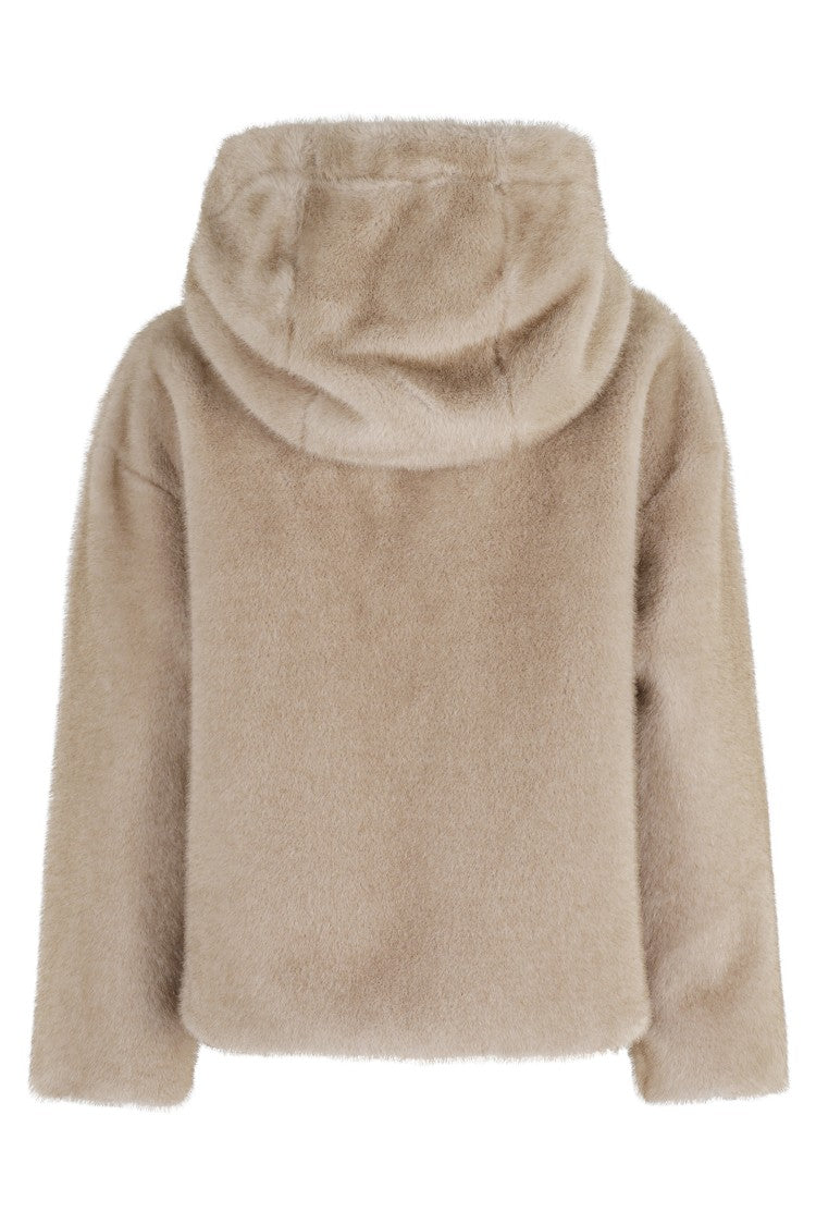 Herno Soft Faux Fur Bomber Jacket