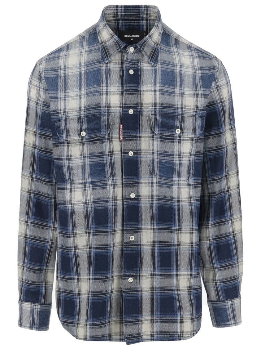 Dsquared2 Sparkling Vintage Cotton Shirt