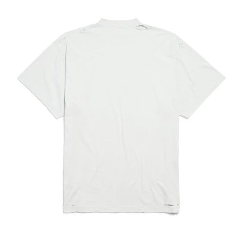 Balenciaga Oversized T-Shirt With Bold Graphic Print And Crew Neckline