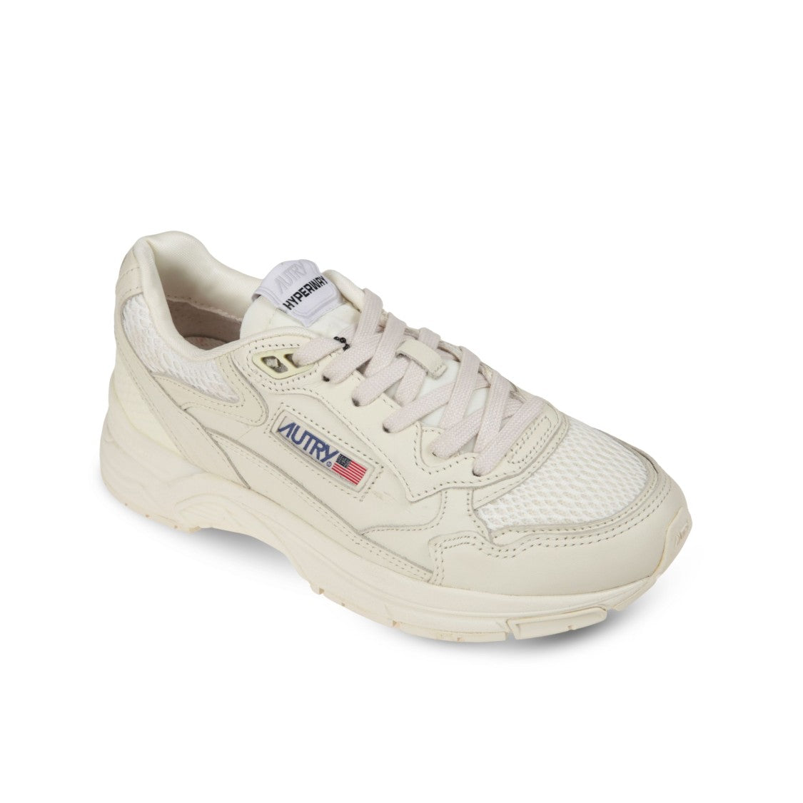 Autry Autry Hyperway Leather And Mesh Sneakers