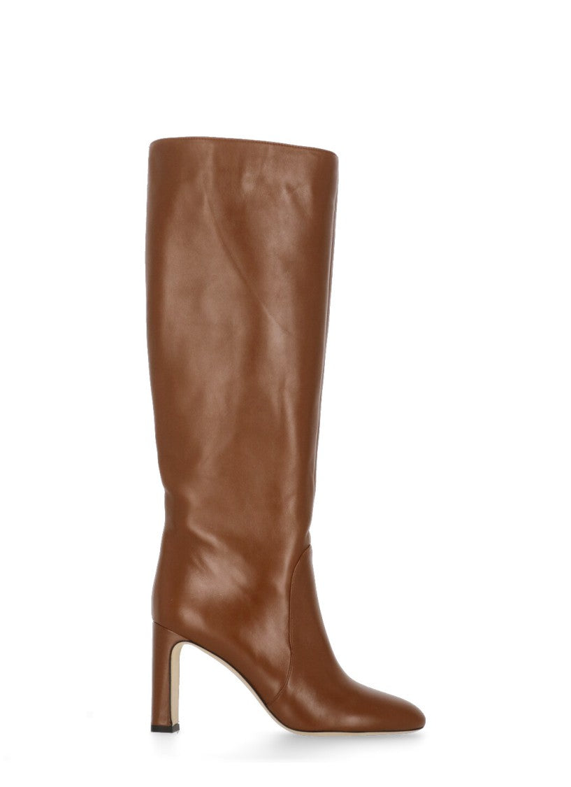 Stuart Weitzman Brown Leather Mid-Calf Boots