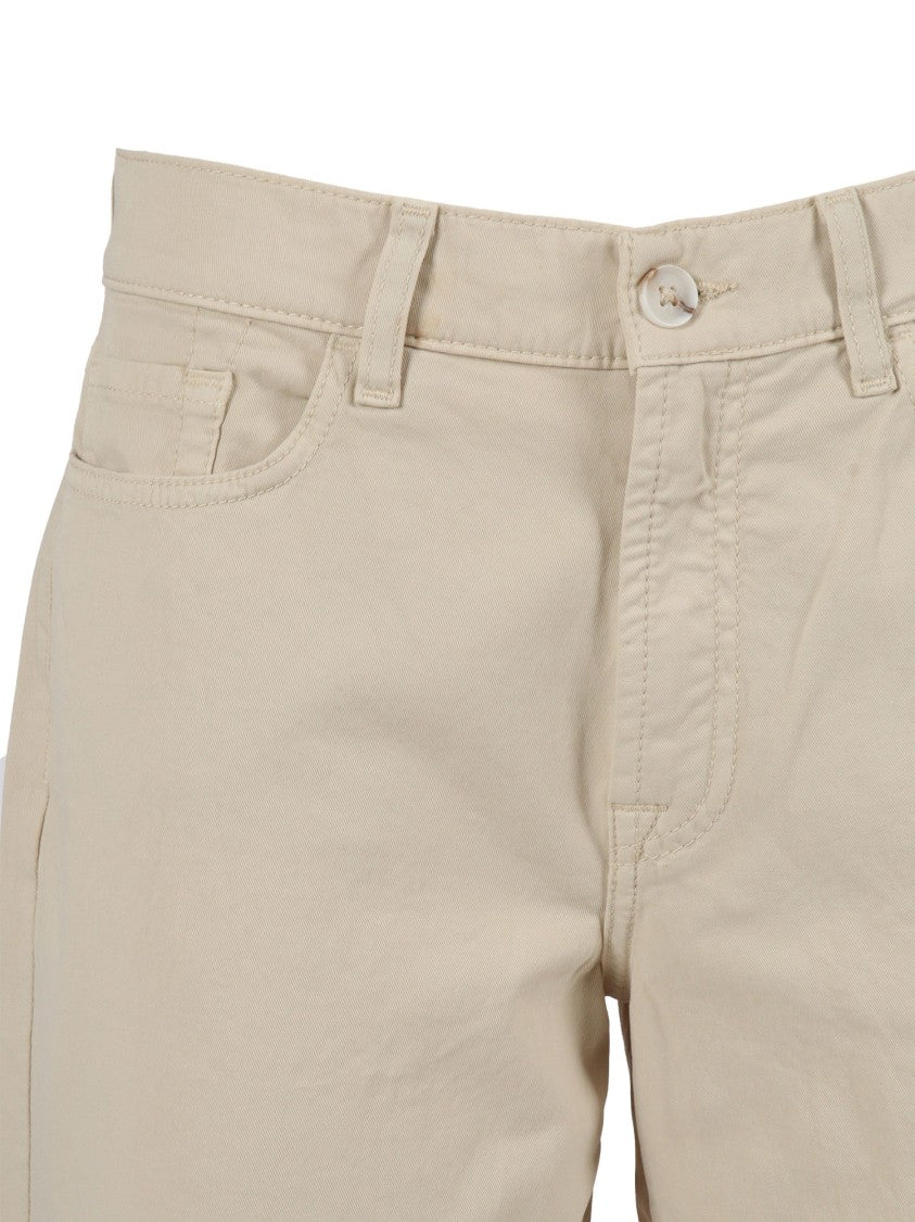 7 For All Mankind Flared Twill Jeans With Classic Five-Pocket Design