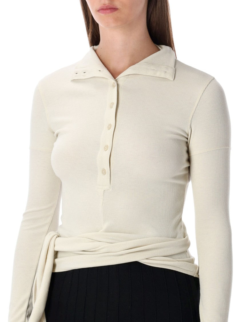 Low Classic Buttoned Wrap Tshirt