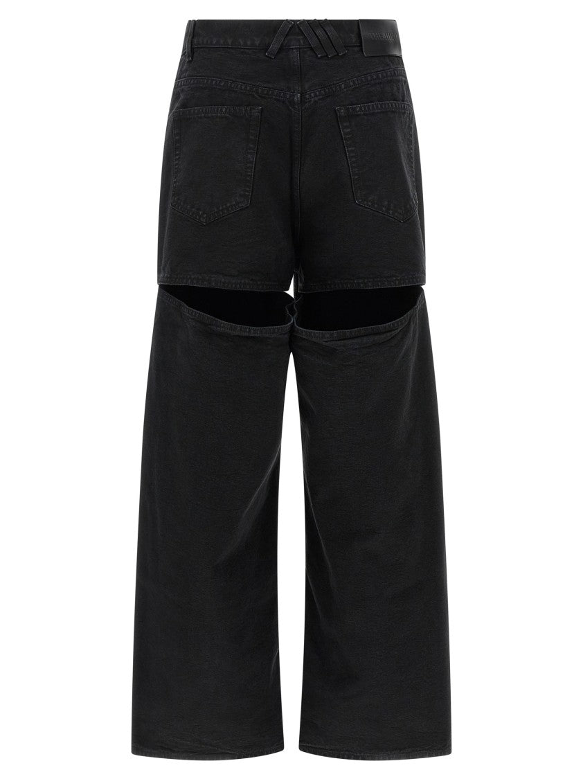 The Attico Garment-Dyed Cotton Denim Jeans