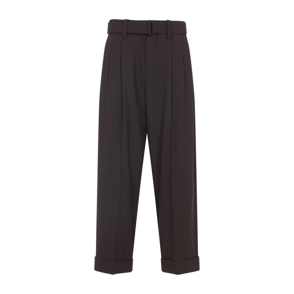 Brunello Cucinelli Brown Tailored Trousers With High Waist
