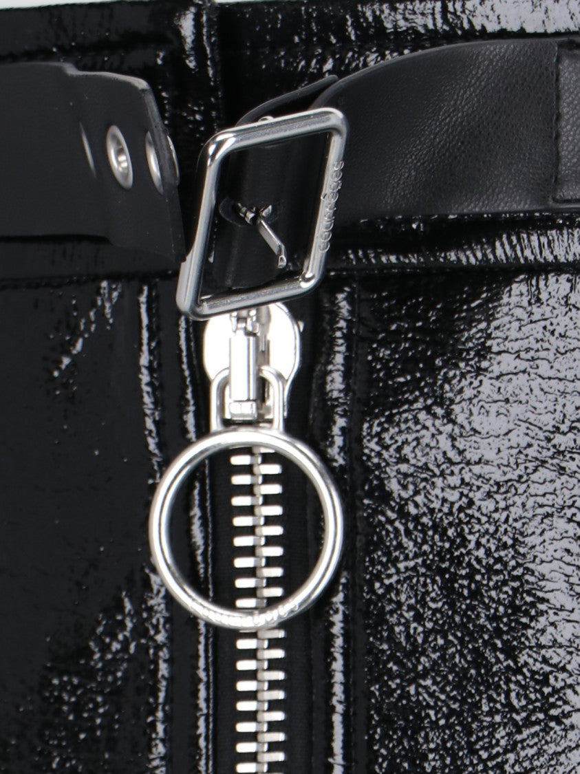 Courrèges "Buckled Zipped" Mini Skirt