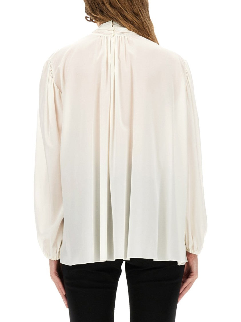 Dolce & Gabbana Silk Shirt With Scarf