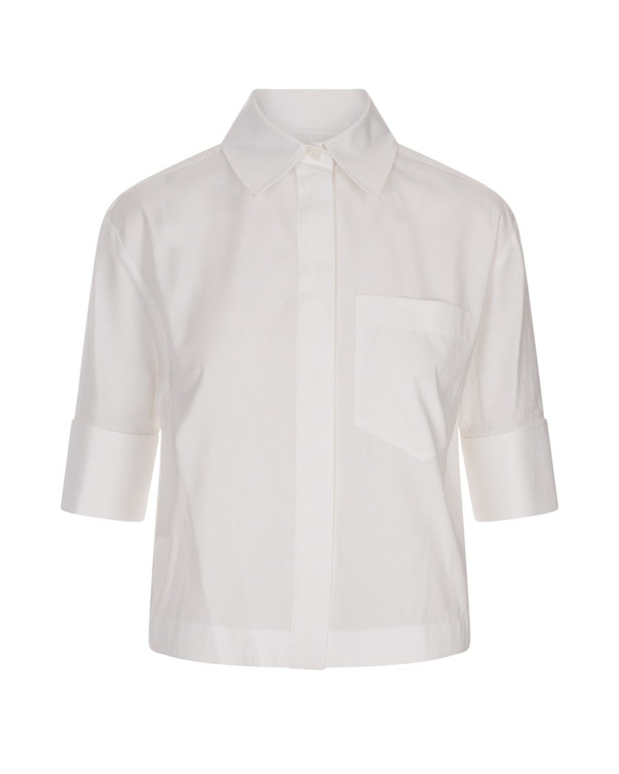 Sportmax Boxy Shirt In Optical White