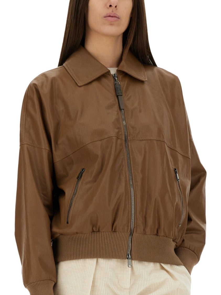 Brunello Cucinelli Leather Jacket