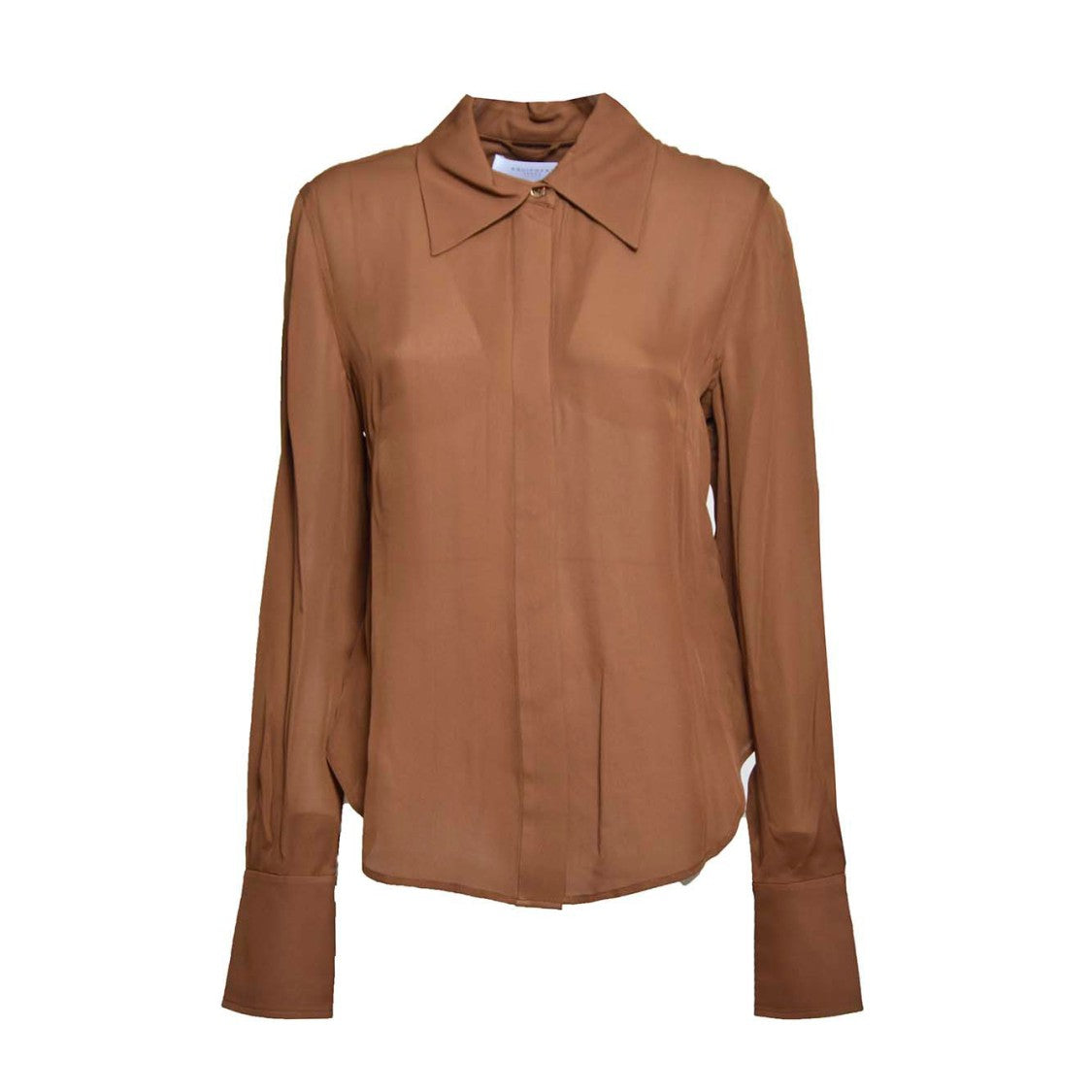 Equipment Graysen Blouse In Brown Silk With Sash
