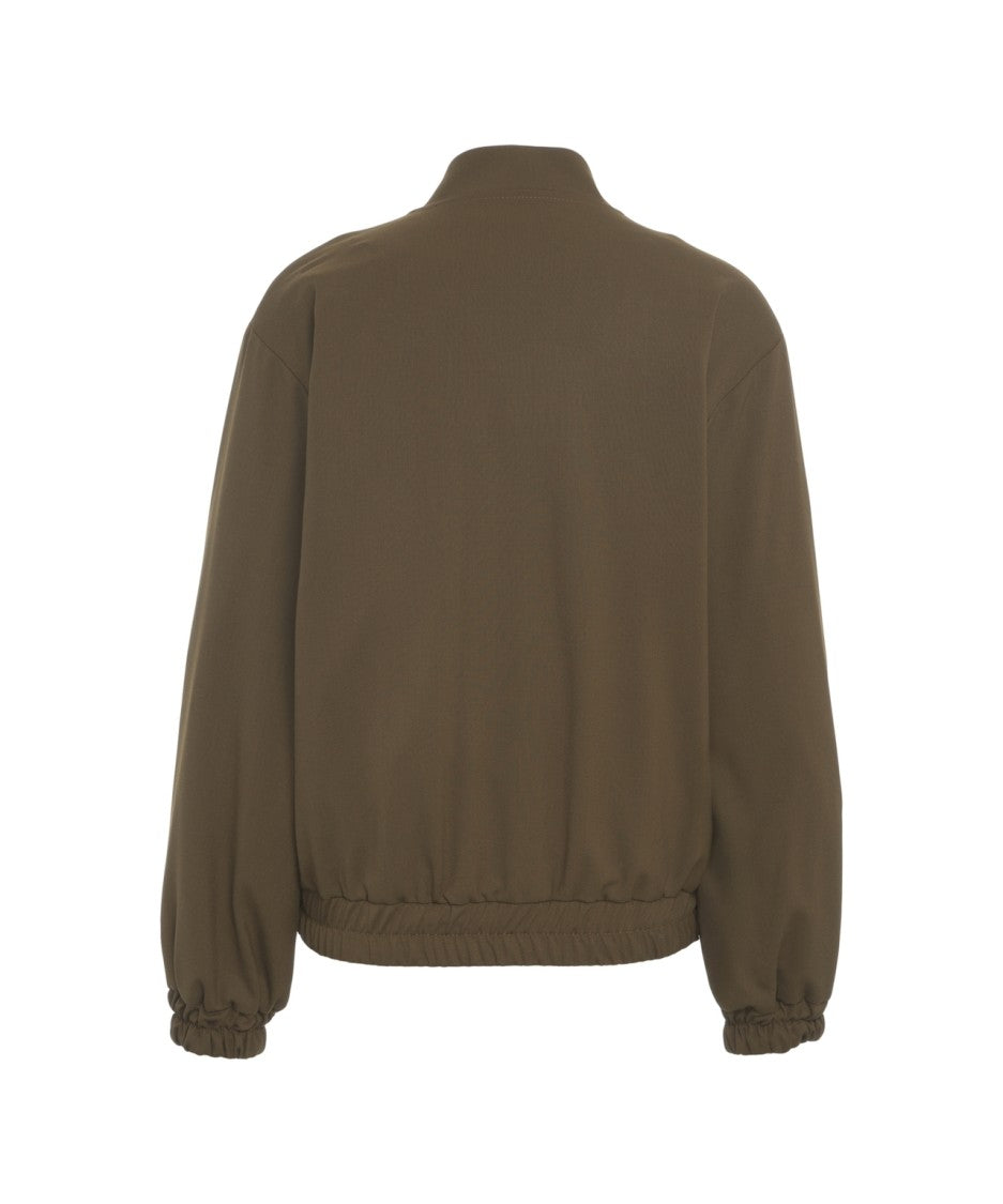 Kaos Boxy Bomber Jacket With Zip Closure