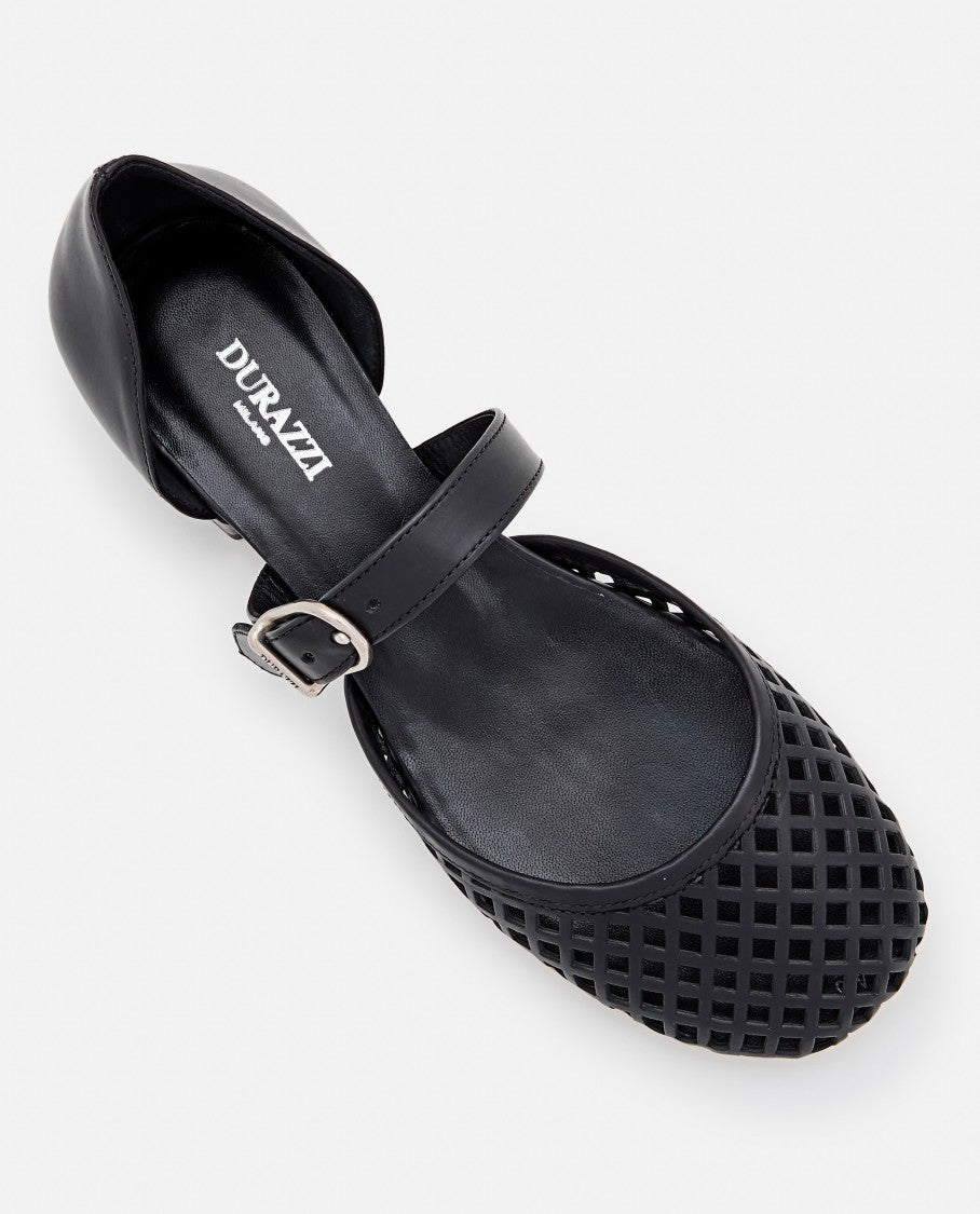 Durazzi Milano Perforated Net Ballerinas