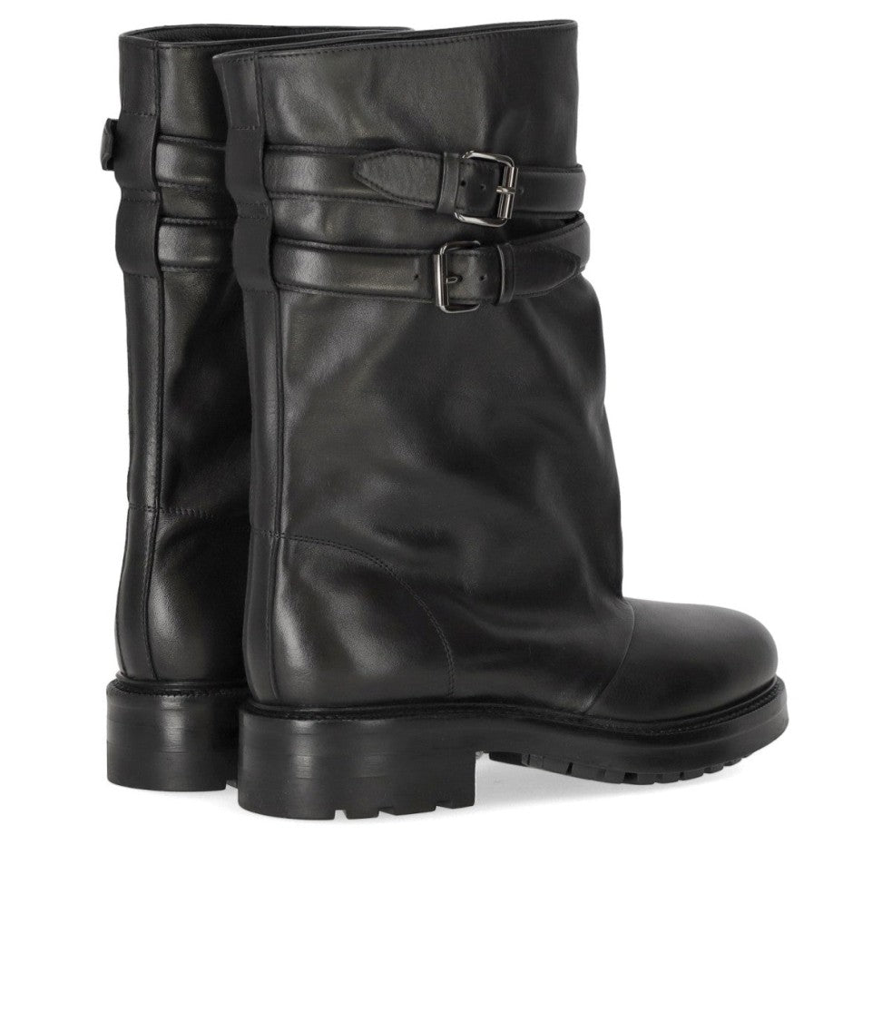 Strategia Black Biker Boot