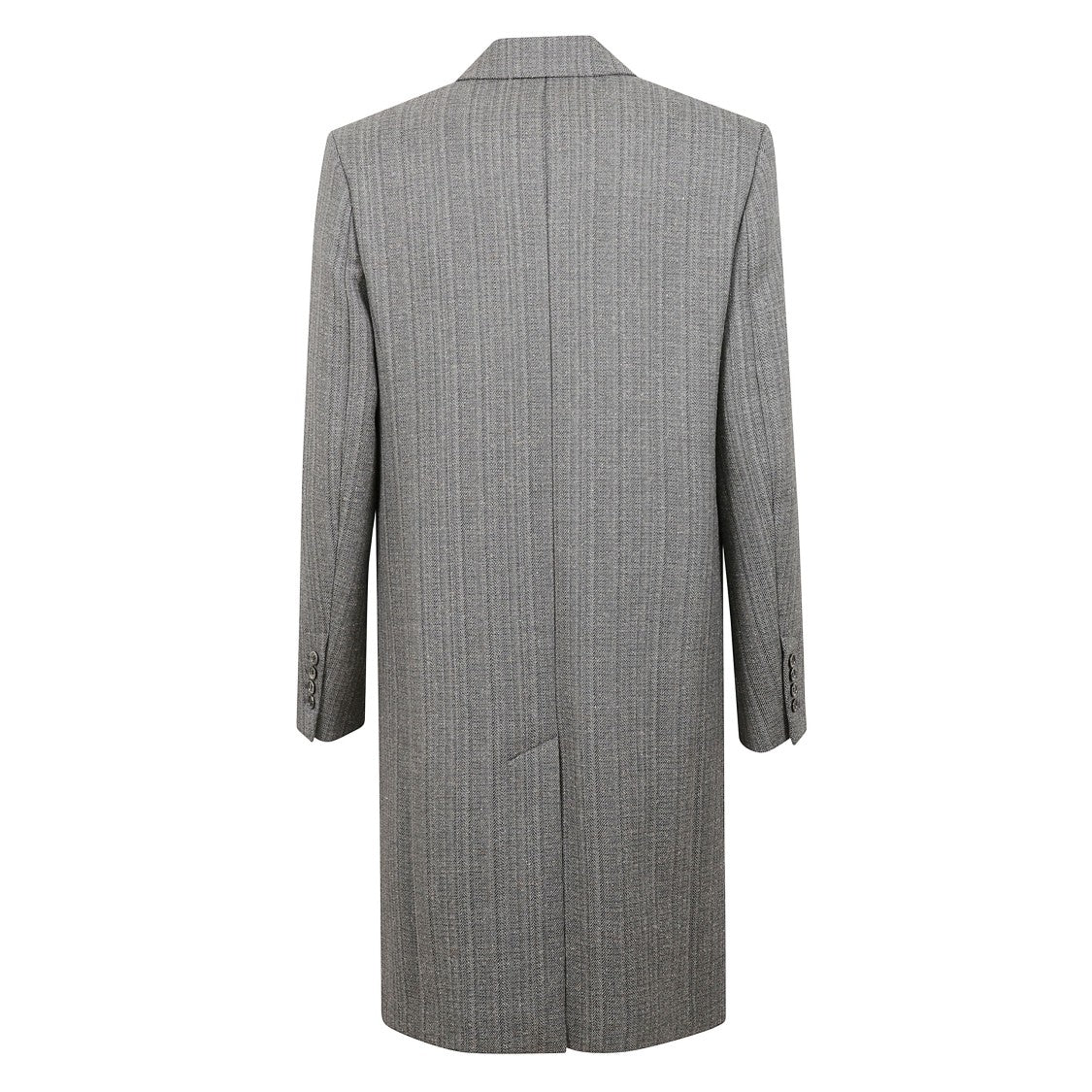 Ami Herringbone Wool Double-Breasted Coat