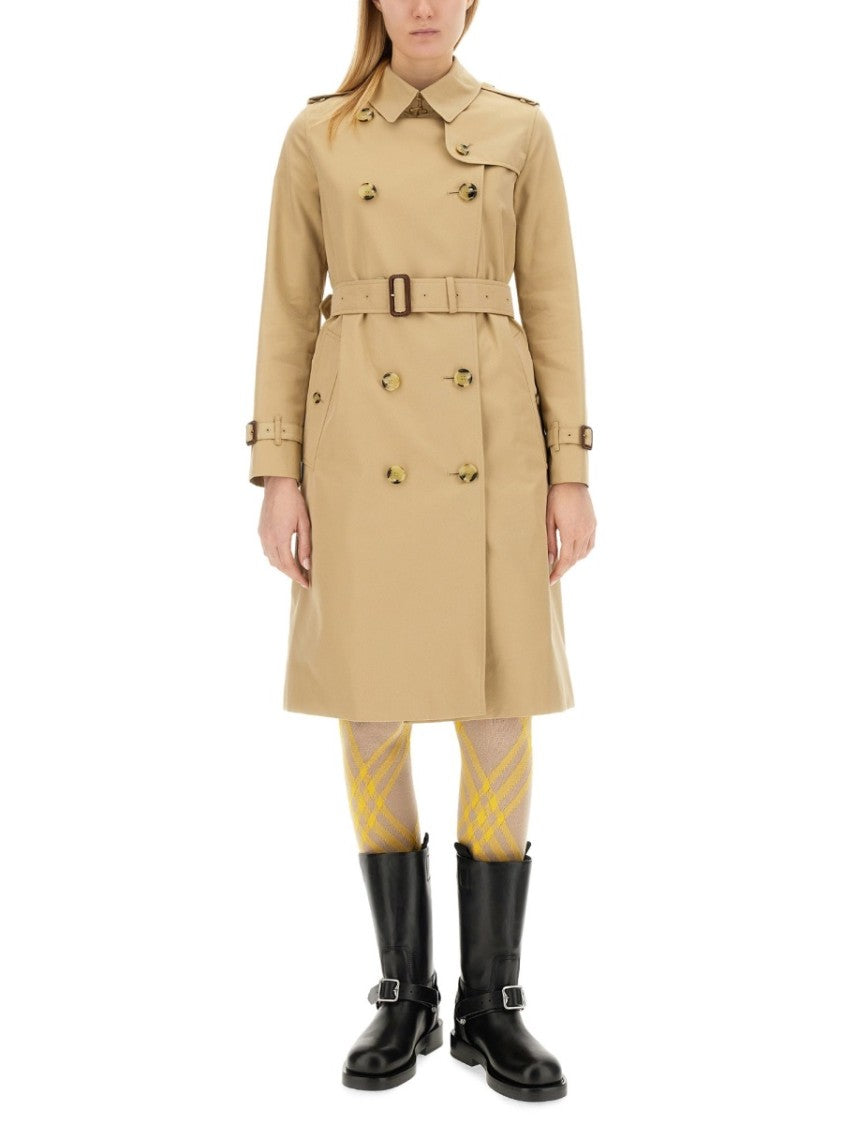 Burberry Knee-High Saddle Boots With Buckle Detail