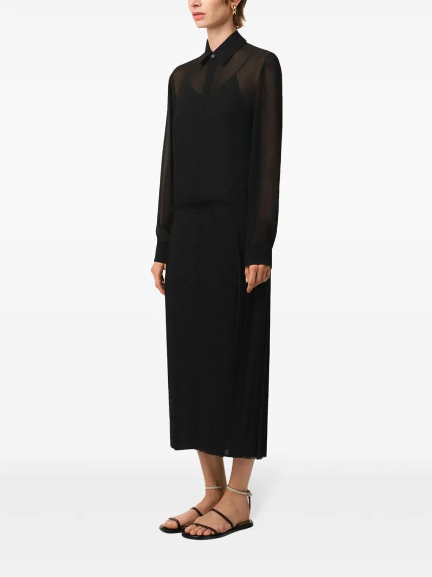 Ami Pleated Maxi Dress