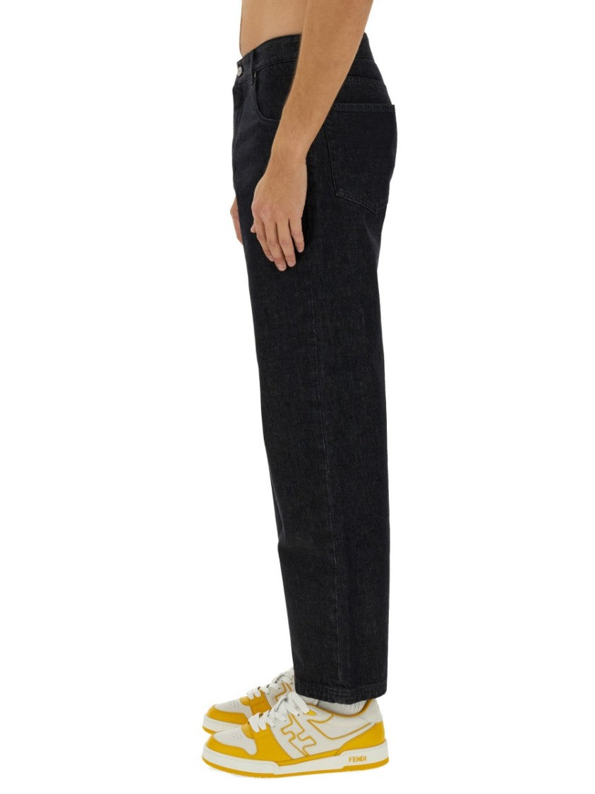 Fendi Relaxed Fit Straight Leg Denim Jeans
