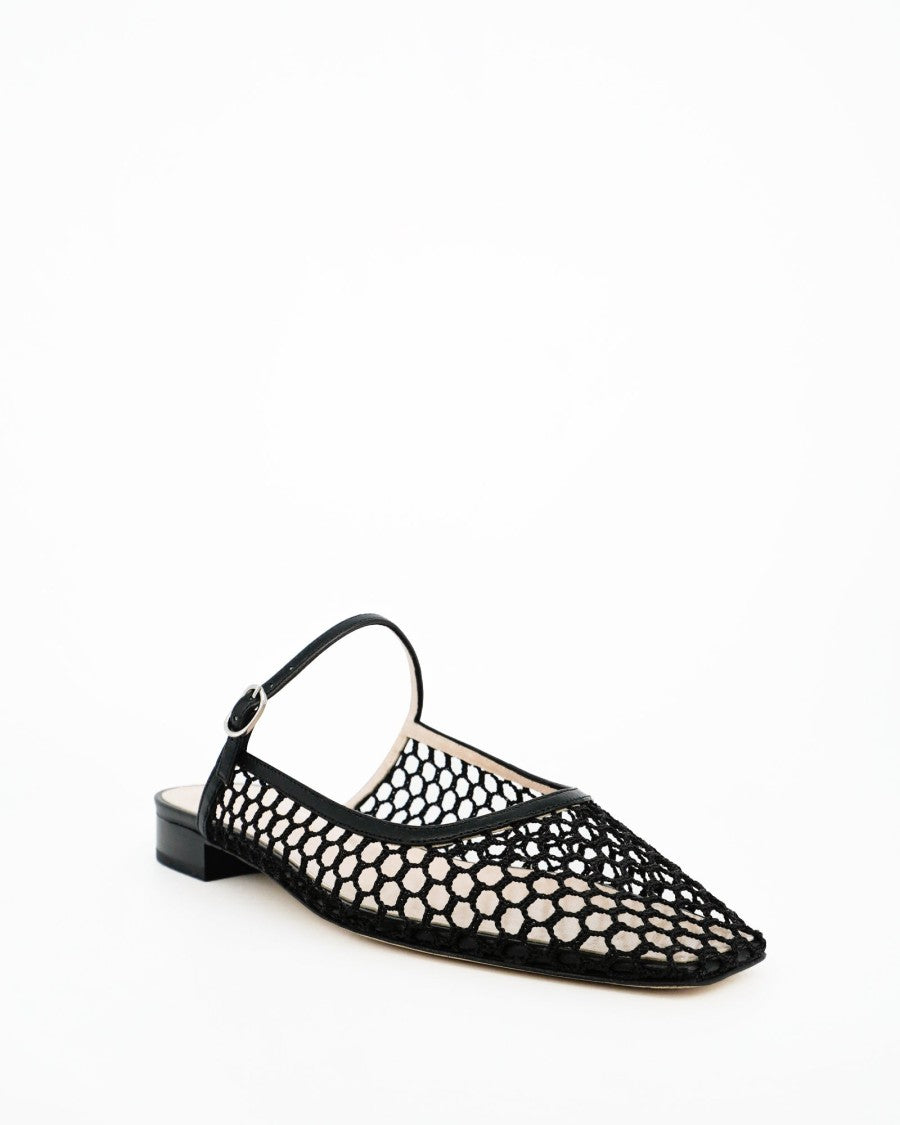 Andrea Wazen Julie Net Mule Ballerina- 15 M