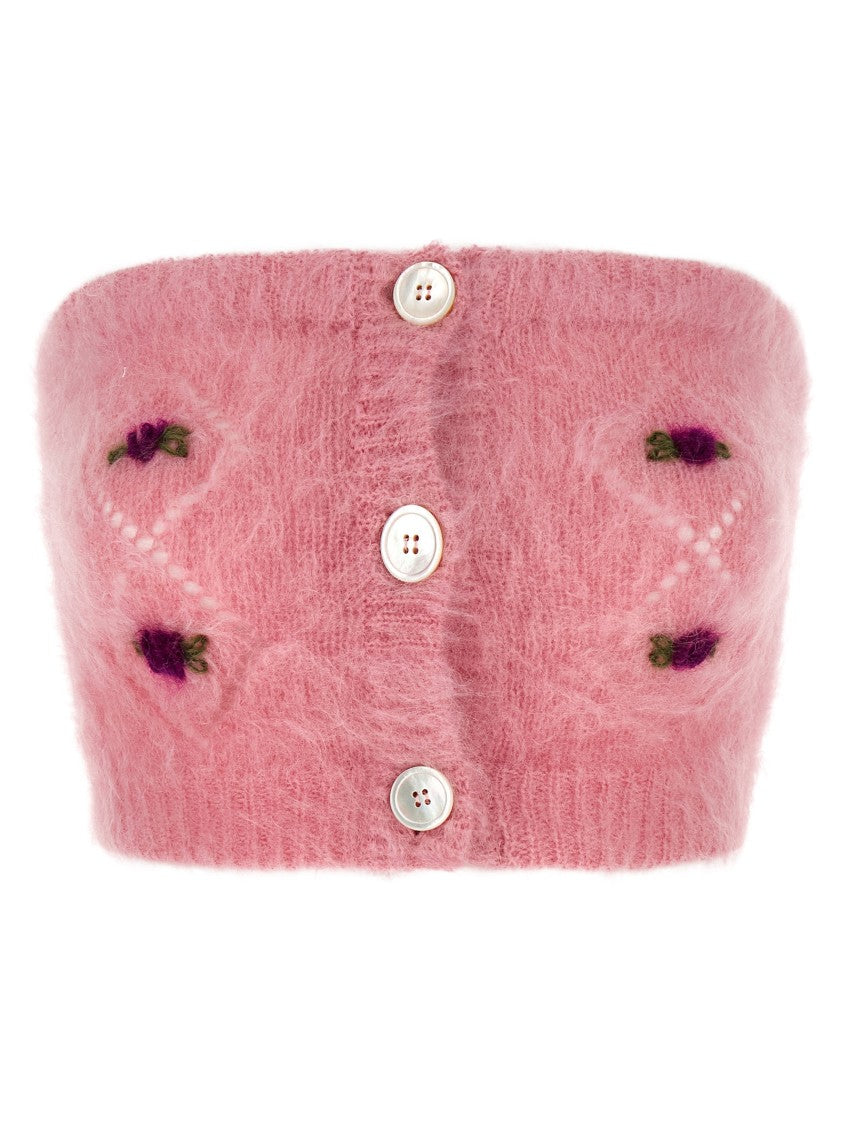 Alessandra Rich Carded Mohair' Top