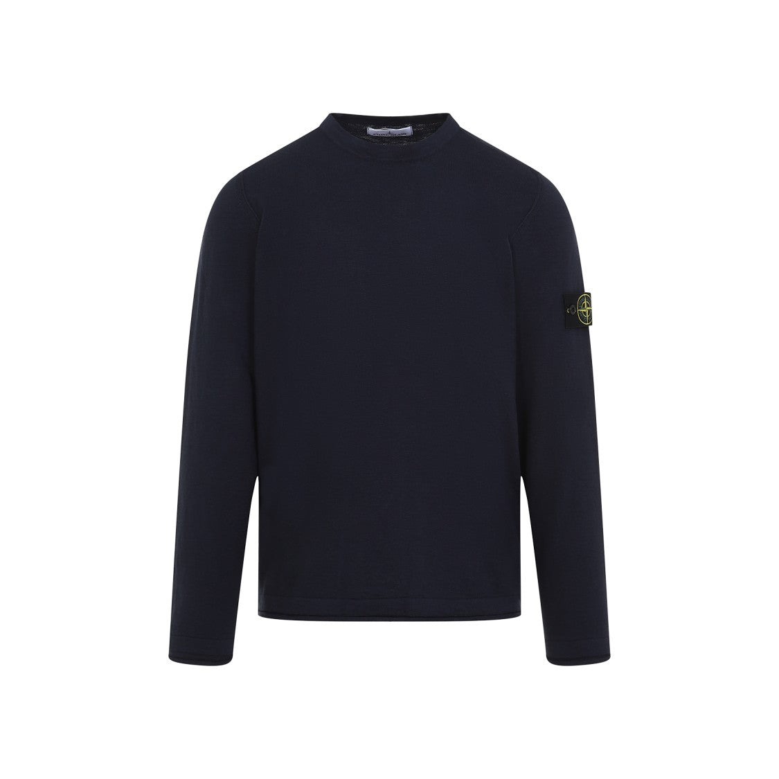 Stone Island Navy Blue Cotton Crew Neck Pullover