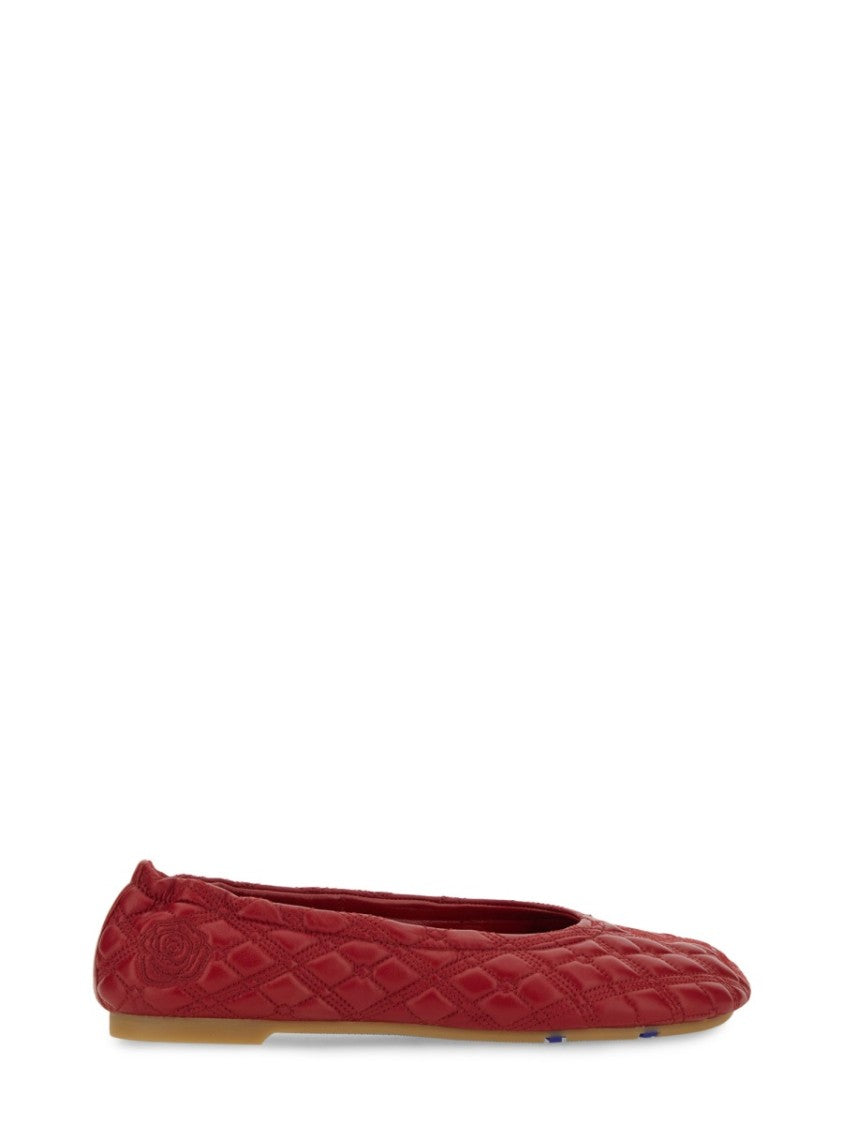 Burberry Quilted Lamb Leather Ballerina Flats
