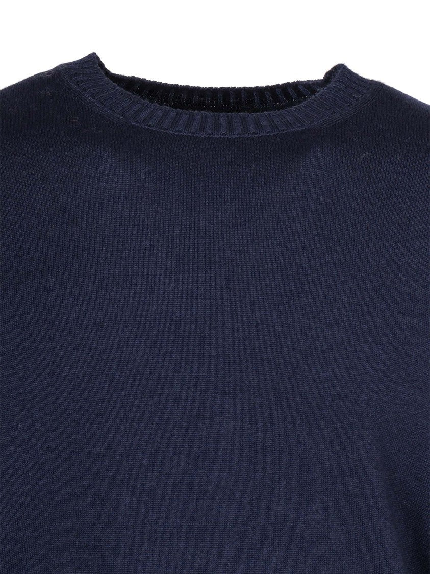 Fay Crew Neck Sweater In Fine Knit Virgin Wool