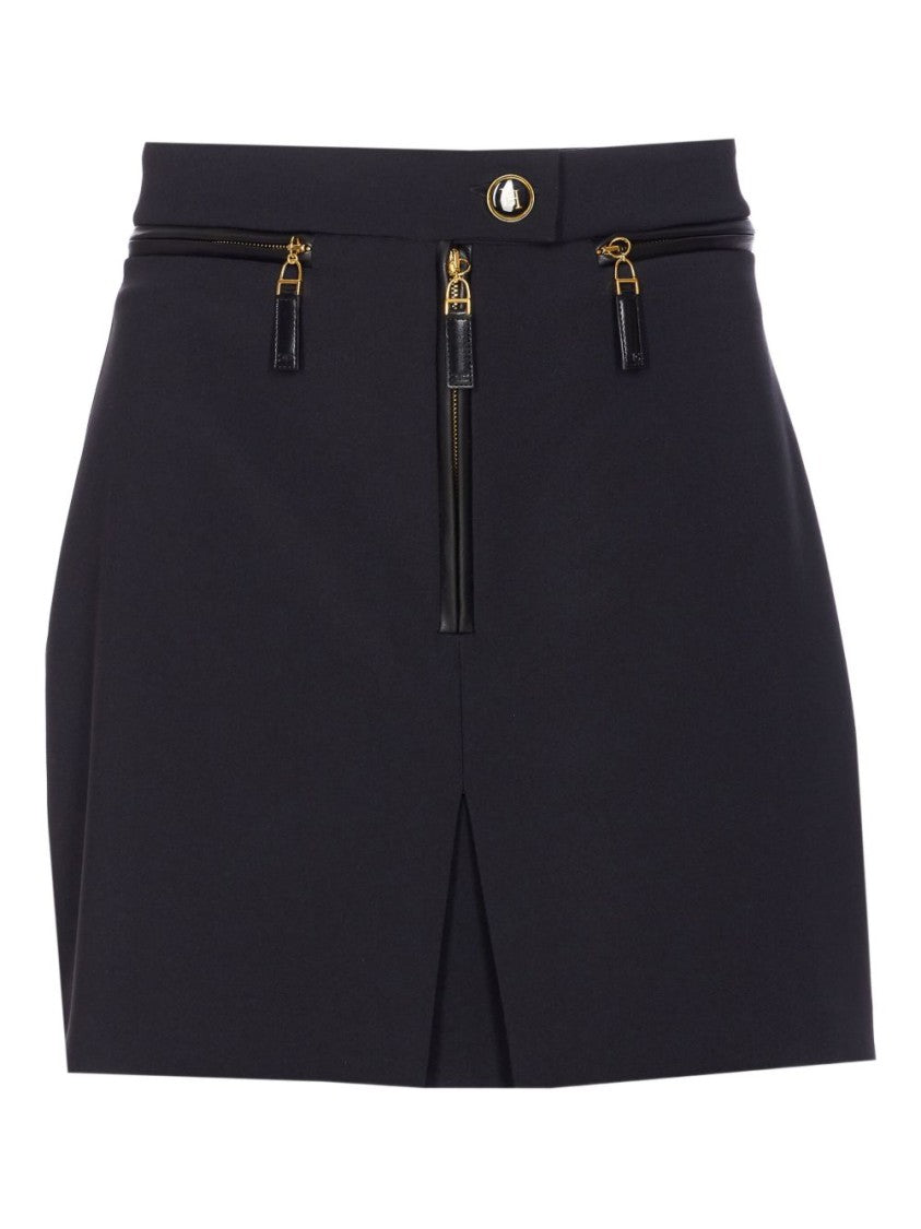Elisabetta Franchi Mini Skirt With Front Slit