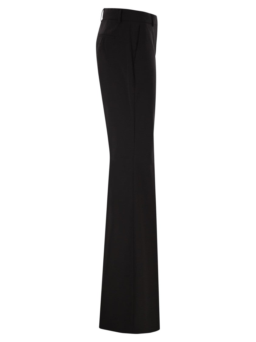 Sportmax Hangar - Pure Wool Flared Trousers
