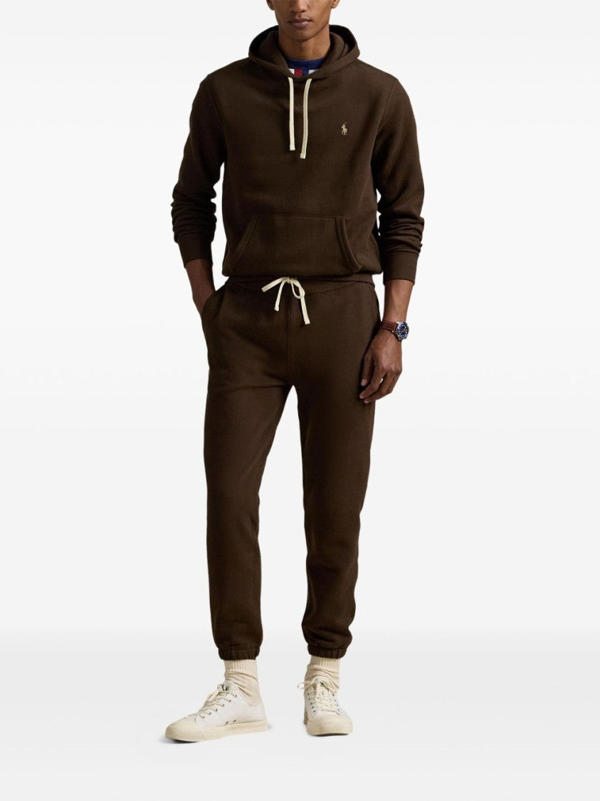Polo Ralph Lauren Relaxed Fit Brown Sweatshirt With Embroidered Logo
