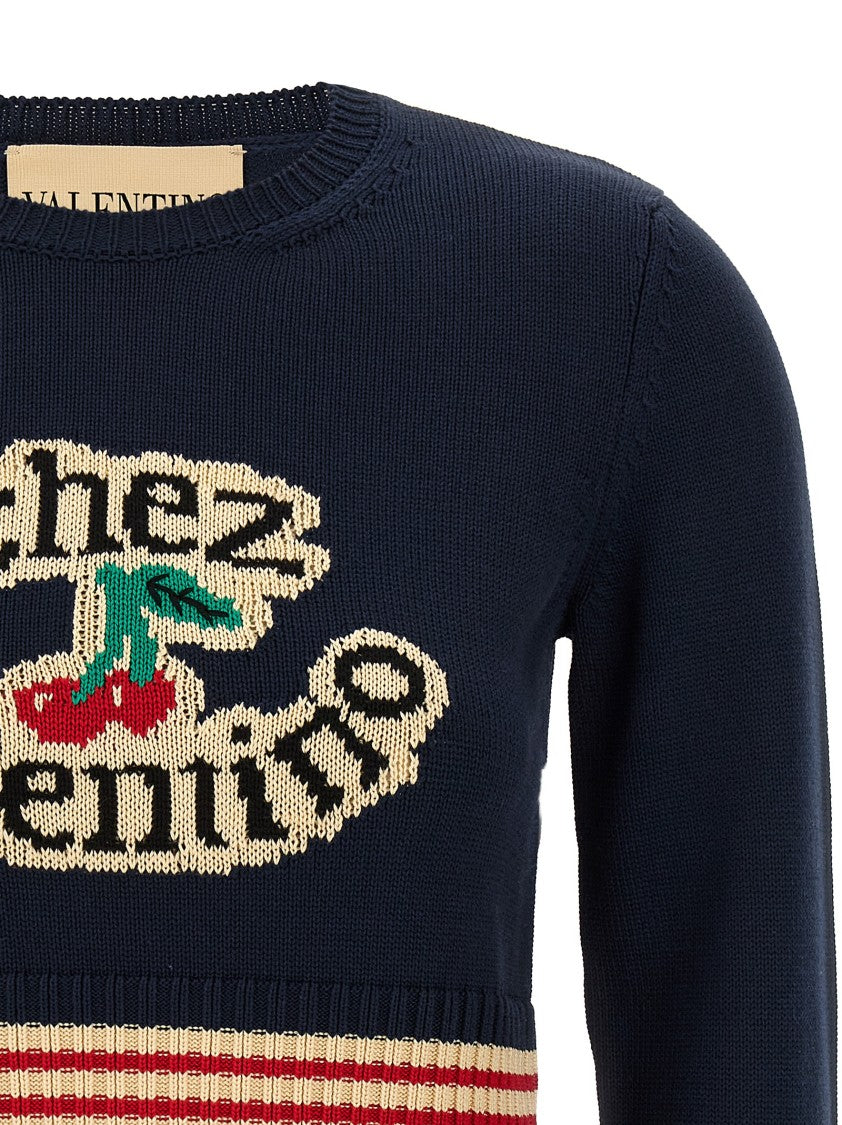 Valentino Garavani Knitted Cotton Sweater