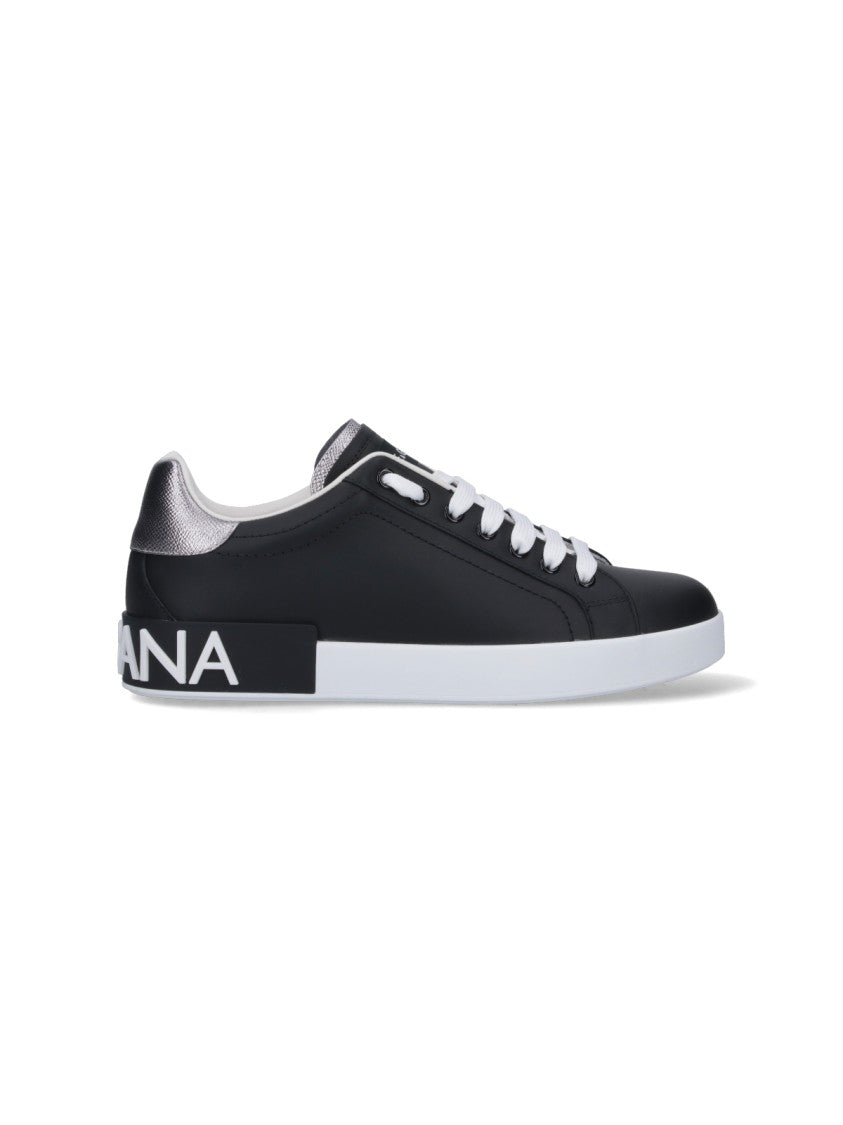 Dolce & Gabbana Portofino Low-Top Sneakers – Black